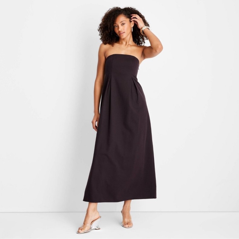 Women's Strapless Column Ankle Length Dress - Future Collective w/Jenee Naylor 6
